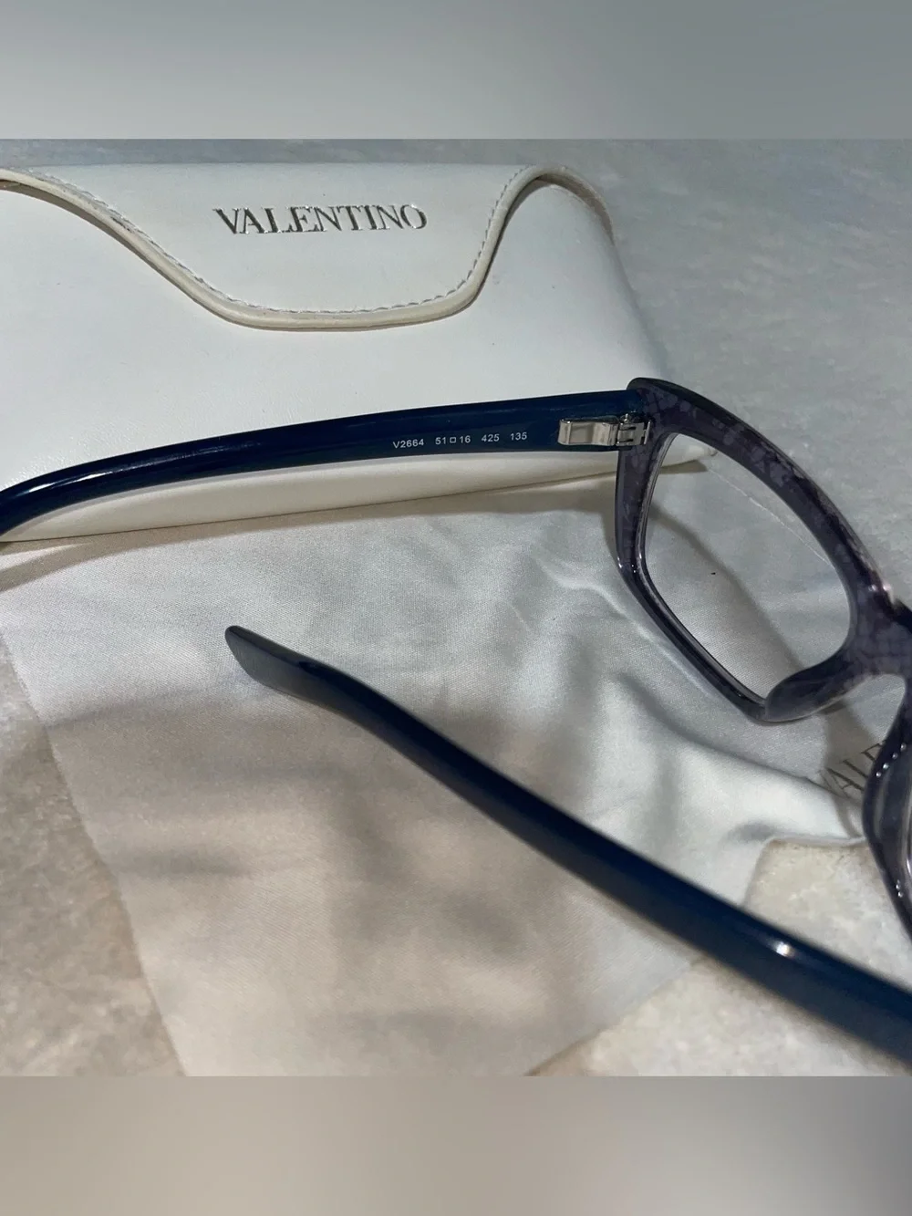 EUC-Valentino Lace 51MM Eyeglass Frames-Made in Italy
